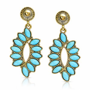 Orecchini a forma di foglia per donna, stile bohémien vintage, accessori per l'uso quotidiano - Product Image 5