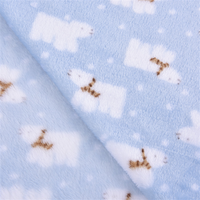 Druck Polyester Flanell Fleece Stoff geeignet für Decken Oeko-Tex zertifizierten Plüsch Stoff