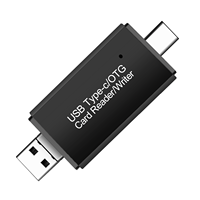 Adaptador Hub USB3.0, Lector de Tarjetas Micro TF OTG, Lector de Tarjetas de Memoria 5 en 1, Lector de Tarjetas Multifunción SD, SDHC, TF, MMC