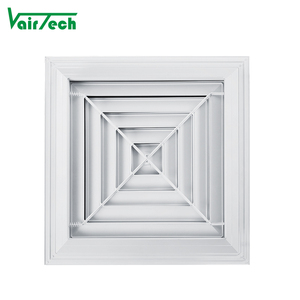Hvac Trần khuếch tán không khí có thể tháo rời khuếch tán vuông <span class=keywords><strong>4</strong></span> Cách đăng ký vuông - Product Image 6