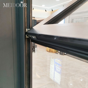 Fenêtre pliante horizontale en aluminium Meidoor AS2047, double vitrage, à rupture de pont thermique, pour balcon, style accordéon australien. - Product Image 5