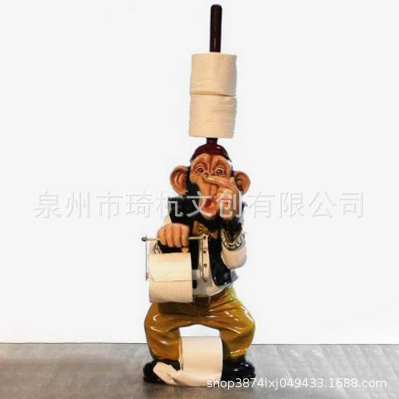 Porta pañuelos de mono