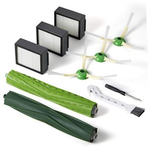 Pièces de rechange et accessoires pour aspirateur robot <span class=keywords><strong>IRobot</strong></span> Combo I5, brosse en caoutchouc double multi-surfaces, filtre HEPA, brosse de balayage des bords - Product Image 1