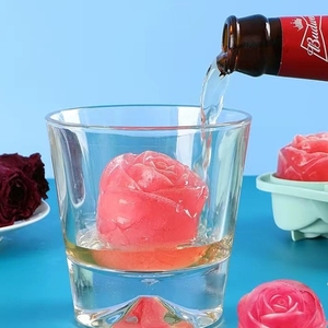 Nouveau design, moule à glace en silicone en forme de rose, écologique, outil pour faire des glaces - Product Image 4