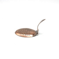 Filtre de Bar en Bronze Antique, outil de barbier pour cocktails Cocktail en acier inoxydable, lance-pierre, Martini, poignée conique courbée, Julep passoire