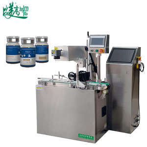 Stampante <span class=keywords><strong>Laser</strong></span> Uv automatico codificatore <span class=keywords><strong>Laser</strong></span> UV per linea di imbottigliamento-segnano definitivamente il codice data, Logo, codice QR 2D su bottiglie di plastica - Product Image 6