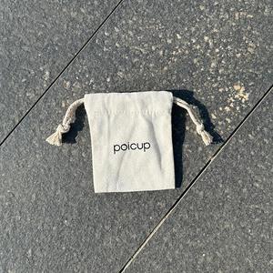 Hot Sale Eco-Friendly 100% Cotton <b>Drawstring</b> <b>Pouch</b> Durable Cotton <b>Pouch</b> With Double Strings - Product Image 3