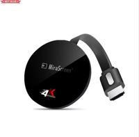 Clé TV sans fil personnalisable avec écran WiFi AC 5G H.265 2.4G 4K, récepteur Airplay Android, double démarrage, adaptateur d'alimentation