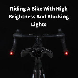 Feu de signalisation arrière pour vélo, à brancher sur le guidon, rechargeable par USB, étanche, en ABS+PC, indicateur de sécurité pour le cyclisme - Product Image 5