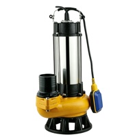 Pompe submersible de drainage des eaux usées Kaislen V2200E 3HP 2.2kW en acier inoxydable et fonte, grand débit 700L/min, hauteur de refoulement 12m, sortie 4 pouces