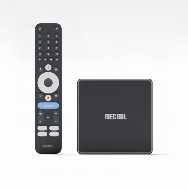 Mecool Google TV 14 MEON 1 Android Box Amlogic S905X5M Chipset Quad Core 2GB RAM 16GB ROM 4K Dual Wifi Support IPTV Player