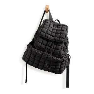 Bolso de Hombro Ligero para Mujer, Estilo Puffer, para Laptop, Mochila Deportiva Casual y Moderna para Viajes, Senderismo, Compras y Gimnasio - Product Image 1