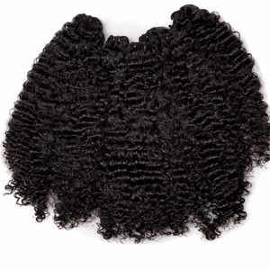 Extensions de cheveux humains en vrac, bruts, bouclés et ondulés, non-Remy, à <span class=keywords><strong>double</strong></span> trame, fabriquées à la machine, origine Cambodge - Product Image 2