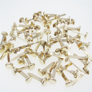 Clavijas <span class=keywords><strong>de</strong></span> <span class=keywords><strong>Papel</strong></span> Redondas <span class=keywords><strong>de</strong></span> 8mm, Doradas, Plateadas y <span class=keywords><strong>de</strong></span> Latón, Clavijas Divididas a Granel para Oficina, Escuela, Manualidades y Decoración - Product Image 2