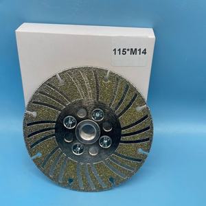 Lame de scie diamantée amovible en acier inoxydable usinée CNC, filetage 125xM14, pour perçage et découpe. - Product Image 4