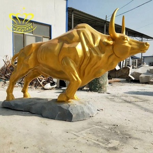 Resina resistente muro di strada statua del toro per interni ed esterni giardino Street Landscape Design decorazione arte elegante Look da fata - Product Image 5