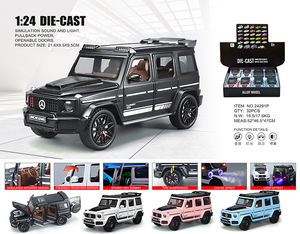 Modèle de luxe <span class=keywords><strong>1</strong></span>:36 en alliage Mercedes-Benz Classe G tout-terrain avec son, lumière et portes ouvrables, idéal pour les collectionneurs de SUV de luxe de Dubaï et d'Arabie Saoudite - Product Image 3