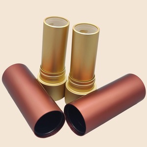 Mejor Precio Bajo MOQ Nuevo Lujo Vintage Broche Verde Rojo Negro Redondo Aluminio Lápiz Labial Tubo - Product Image 6