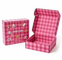 Boîte d'expédition en papier rigide biodégradable et recyclable avec logo personnalisé gratuit, pour cosmétiques, cadeaux, emballages d'expédition commerciaux
