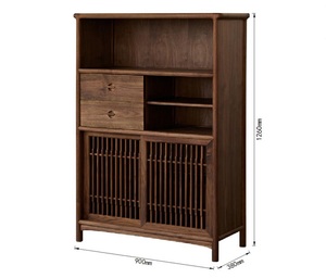 Étagère à livres en bois de noyer noir faite à la main, gain de place, en métal, pour appartement, salon, bureau ou hôtel - Product Image 4