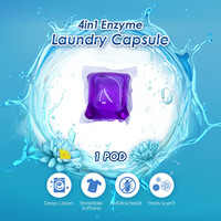 Capsules de lessive jetables écologiques grande capacité, antibactériennes, protectrices des couleurs, puissant détachant pour vêtements – Exclusif