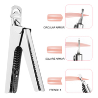 Coupe-ongles pour bébés en gros, coupe-pointes d'ongles colorés en acier inoxydable, ouverture large, cadeau