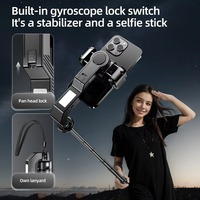 En stock UNIEAN Q31 stabilisateur de cardan portable stabilisateur de caméra pour Smartphone selfie stick trépied support à distance sans fil pour iPhone