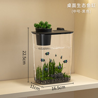 Couvercle de pot multifonctionnel en acrylique écologique pour aquarium de bureau pour la maison, le bureau et le salon.