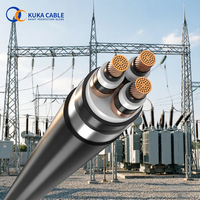 Câble XLPE 3 conducteurs NAYY/NYY/THNN/YJV22 12/20kV avec blindage métallique et armure en bande d'acier STA résistant au feu