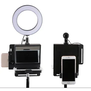 Mini Teleprompter Portable Inscriber Mobile Teleprompter Artifact Video for Samsung iPhone camera DSLR Recording VS bestview T1