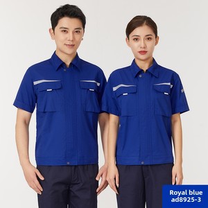 Conjunto <span class=keywords><strong>de</strong></span> Ropa <span class=keywords><strong>de</strong></span> <span class=keywords><strong>Trabajo</strong></span> <span class=keywords><strong>de</strong></span> <span class=keywords><strong>Verano</strong></span> para Hombre, <span class=keywords><strong>de</strong></span> Algodón, Manga Corta, para Talleres <span class=keywords><strong>de</strong></span> Reparación <span class=keywords><strong>de</strong></span> Automóviles, Transpirable, Resistente al Desgaste y a la Suciedad - Product Image 2