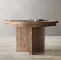 Table de poker professionnelle de casino en bois avec table de roulette de 18 pouces, 1 pièce, possibilité de personnaliser la table de poker pour les jeux de hasard