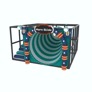 Nouveau design populaire enfants toboggan klaxon sur le thème des manèges amusants en fibre de verre pour aire de jeux intérieure école parc d'attractions éducatif en plastique - Product Image 3