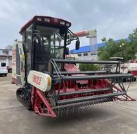 Moissonneuse-batteuse à riz automatique d'occasion de marque mondiale à haute productivité avec moteur et boîte de vitesses à vendre