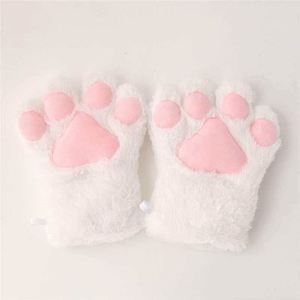 Adult Palm Gloves <b>Cat</b> Props <b>Plush</b> Cartoon Gloves <b>Cat</b> Claw One Size Winter Game Anime Accessories Gloves - Product Image 4
