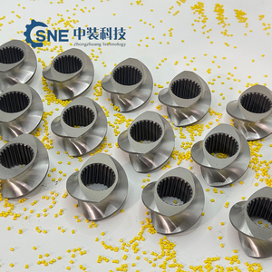 מפעל קטן פלסטיק בורג כפול אלמנטים בורג extruder ו-חבית w6mo5crv2 אלמנט בורג מפלסטיק - Product Image 5