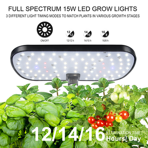 Système hydroponique à spectre complet connecté au Wi-Fi, lampe de culture de plantes à hauteur réglable, kit de culture d'<span class=keywords><strong>herbes</strong></span> aromatiques intelligent à 6 trous - Product Image 2