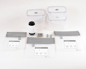 Handheld Cordless Food <b>Vacuum</b> Sealer Machine with 3 containers and 10 Zipper <b>Vacuum</b> <b>Bags</b> - Product Image 6