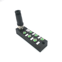 Svlecc contrôle Intelligent système de distribution 24V puissance industrielle M8 boîte de jonction à 6 voies avec signal lumineux LED