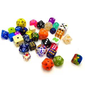 Acrylic Custom Dice Set Of All Sizes And Shapes Factory Price