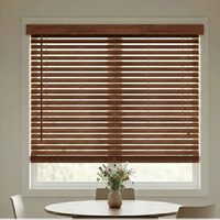 Persianas Venecianas de Madera de Tilo con Vetas Naturales Pintadas de Blanco, Hechas a Medida, Inalámbricas, para Interiores, Oficina, Hogar, Dormitorio