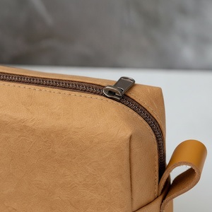 Fermeture éclair en papier kraft lavable personnalisée pour sacs de petites et grandes tailles, impression couleur logo personnalisé, vente en gros, cadeau d'entreprise, voyage - Product Image 6