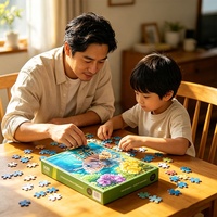 Puzzle Jigsaw Ikan Laut Warna-warni untuk Dewasa 1000 Potong dengan Cetakan HD & Poster untuk Hadiah Pecinta Permainan Keluarga Natal Halloween