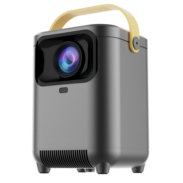 BudPlus E1 Portable Outdoor Projector with 720P Resolution 150ANSI Lumens LED Lamp Android 11 Decode 4K Input H 713