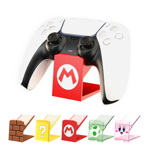 Mario Style Game <b>Controller</b> <b>Stand</b> For PS5 Xbox Switch <b>Controllers</b> ABS Storage Display Rack Red Yellow Green Pink Brown - Product Image 1