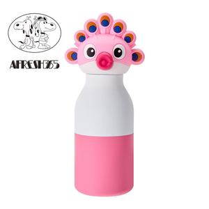 2026 New Animal Shape Kids Water Bottle Colorful Cartoon Duck Peacock Pig Design Reusable Drinkware Wholesale - Product Image 4