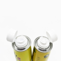 Emballage en fer blanc de forme tambour spéciale pour huile de noix de qualité alimentaire, 500 ml, avec impression offset, pour huile d'olive