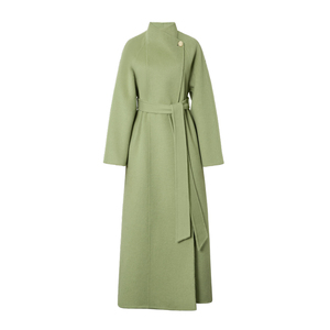 Cappotto <span class=keywords><strong>in</strong></span> cashmere a doppia faccia con colletto di fascia alta da donna nel paragrafo lungo 2022 autunno e inverno nuovo temperamento <span class=keywords><strong>tweed</strong></span> <span class=keywords><strong>in</strong></span> lana allacciata - Product Image 4