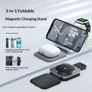 Nuevo <span class=keywords><strong>Cargador</strong></span> Inalámbrico Magnético Plegable Tres en Uno para Teléfono, Auriculares y Reloj Modelo T11 - Product Image 3