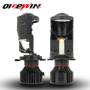 QideWin M01S Car <b>LED</b> Headlights H4 Bi-Xenon <b>Projector</b> High Low Beam Integrated 30000 Lm 70W Universal Fit - Product Image 1
